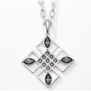 Gallery Necklace, black, Touchstone Crystal